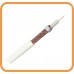 RG6 coaxial cable 100 เมตร / ม้วน ทองแดง 16% PVC สายสีขาว Firm Packing