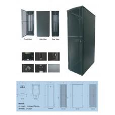 EXTRA 19" R- PERFORATION EXPORT SERVER RACK 42U, PE-8842