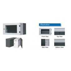 19" HIGH QUALITY WALL RACK 12U, 50 cm.PW-6512
